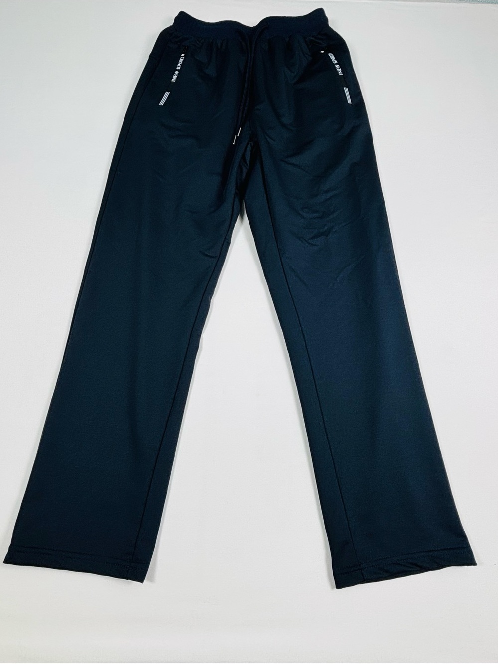 Men's Black Athletic Track Pants - Comfortable Everyday Wear M610